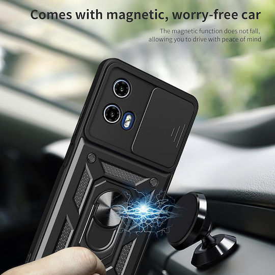 Techsuit Camshield Back Cover Σιλικόνης Μαύρο (Moto G31)