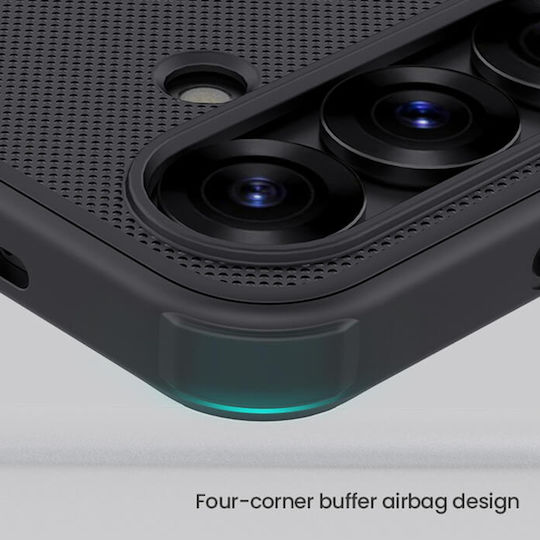 Nillkin Super Frosted Pro Задна корица Пластмаса / Силикон Черен (Galaxy S25+)