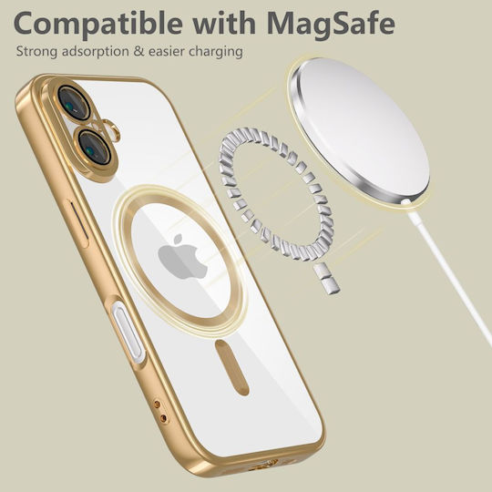 Tech-Protect Magflex Umschlag Rückseite Kunststoff Gold (iPhone 17e / 16e)