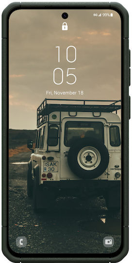 UAG Scout Umschlag Rückseite Kunststoff / Silikon mit Band Grün (Galaxy S24 FE)