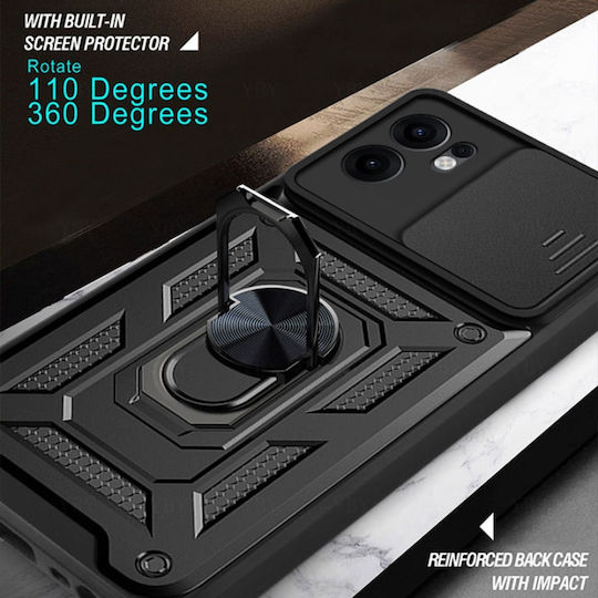 Techsuit Camshield Back Cover Σιλικόνης Μαύρο (Oppo Reno13 F 4G, Oppo Reno13 F 5G)