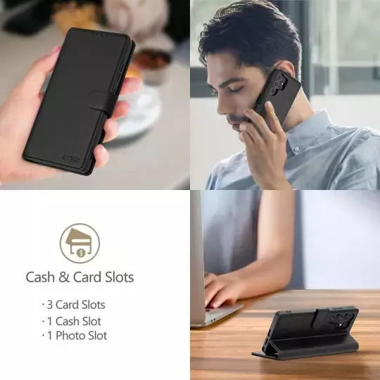 Tech-Protect MATTE Портмоне Изкуствена кожа Черен (Realme 14 Pro)