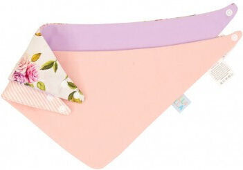 All4Ella Bandana material textil cu buton Rose 2buc