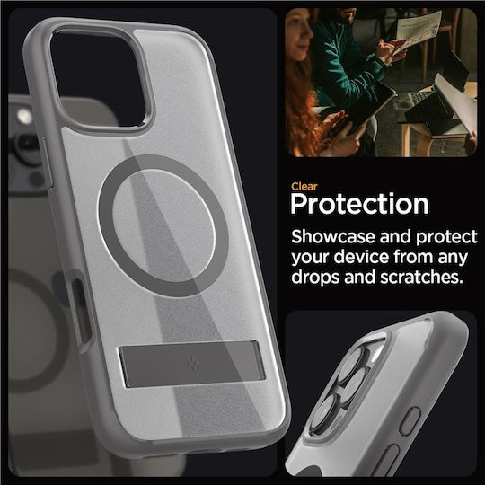 Spigen Ultra Hybrid S Umschlag Rückseite Silikon / Kunststoff Gray (iPhone 17 Pro Max / iPhone 17 Pro / iPhone 16 Pro Max)
