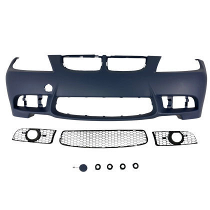 Предна броня BMW E90 2005-2008 M3 дизайн отвор за фарове за мъгла без парктроник