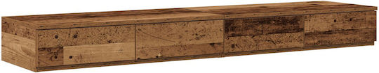 vidaXL Bettkasten Hölzernes Bett Braun 150x36,5x16,5cm