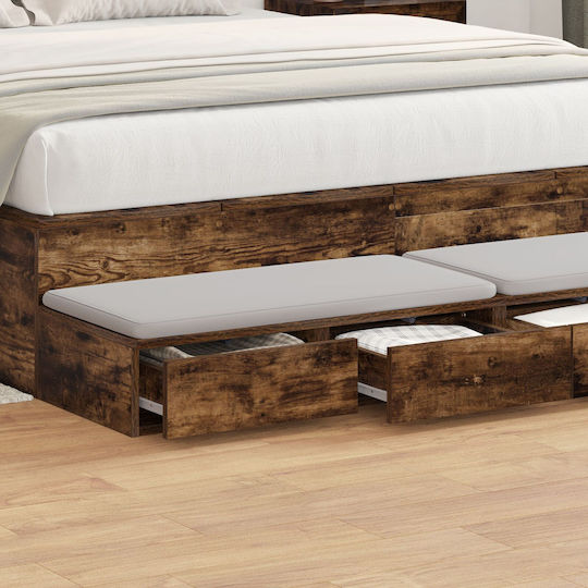vidaXL Sertar De Pat Din Lemn Pat Maro 160x36.5x16.5cm