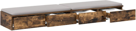 vidaXL Sertar De Pat Din Lemn Pat Maro 160x36.5x16.5cm