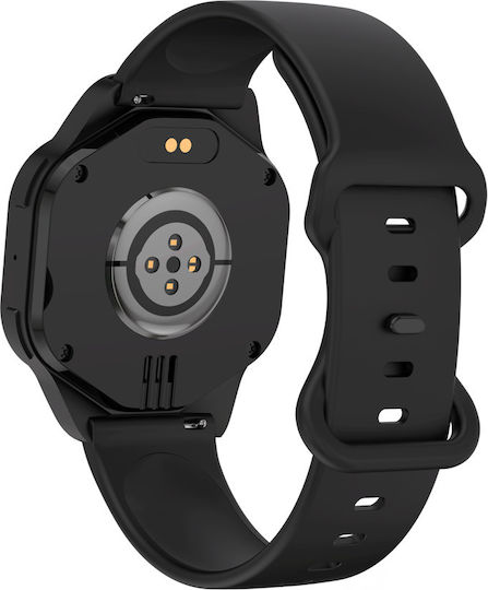 Canyon Hexagon 88 45mm Waterproof Smartwatch with Heart Rate Monitor Black