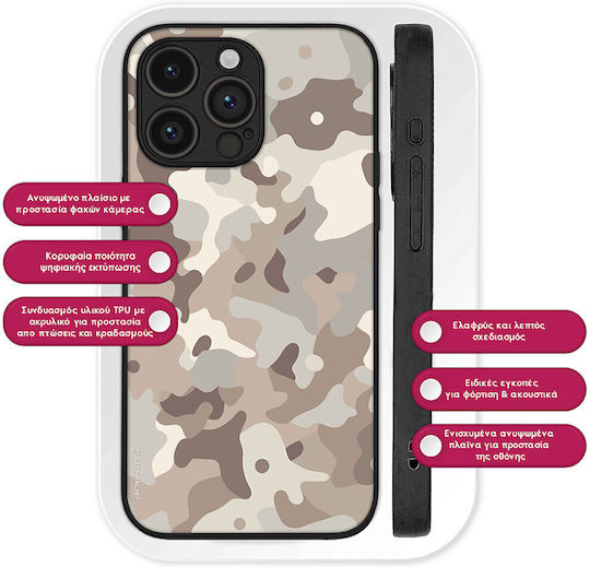 Sonique Camouflage Army Series Case for Google Pixel 8a 5g Beige