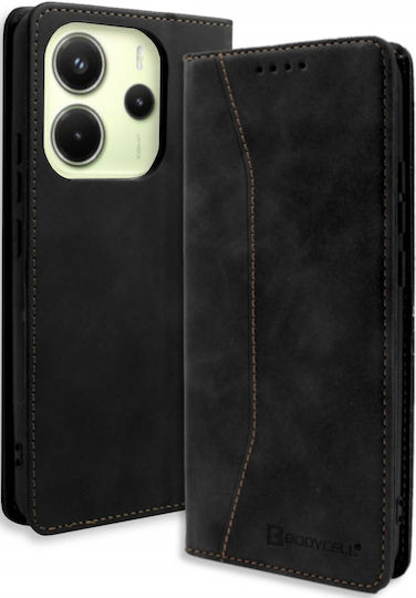 Bodycell Buchen Sie Synthetisches Leder / Leder Schwarz (Xiaomi Note 14 5G)