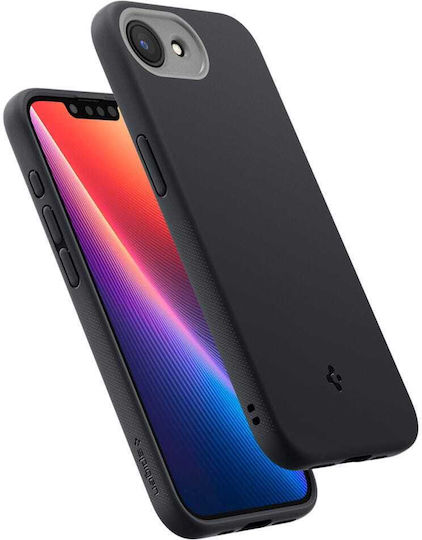 Spigen Nano Pop (MagFit) Rückseitencover Silikon 0,3mm Schwarzes (iPhone 17e / 16e)