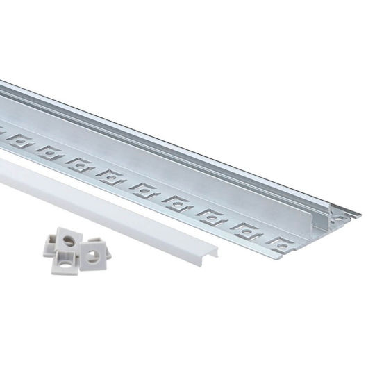 Eurospot Aluminum Profile for LED Strip with Opal Cover for Drywall 200x5.3x1.2cm