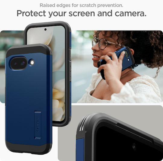 Spigen Tough Задна корица Силикон / Пластмаса 2мм Тъмносин (Google Pixel 9a)