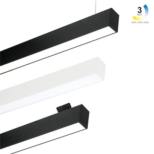 Gekas LED Kommerzielle lineare Beleuchtung Leuchte Decke 24W Kaltes Weiß B90xT7.5xH5cm