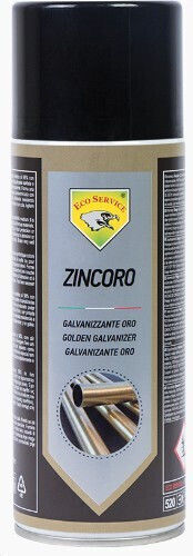 Eco Service Σπρέι Γαλβανισμού Zinco Chiaro με Νικέλ Εφέ Γκρι 400ml 12τμχ