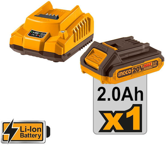 Ingco Grinder Mini 76mm Battery 1x2Ah