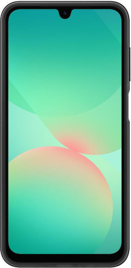 Samsung Back Cover Silicone with Card Slot Black (Galaxy A26)