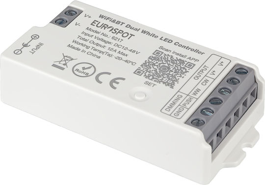 Eurospot Push Dim Led Controller Tuya Rf 2.4ghz & Wifi & Bt Cct Led-strip Eurospotled Es6217