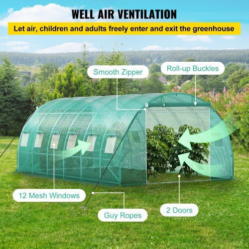 Vevor YDSDWS20107FTIA39V0 Оранжерия Тунел 6.1x3x2.1m