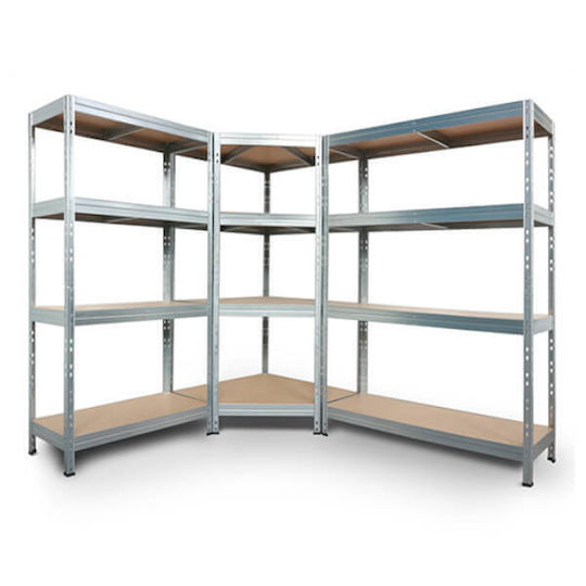 AR Shelving Γωνιακή Ραφιέρα Dexion 90x45x180εκ. με 4 Ράφια Συνολικής Αντοχής 680kg