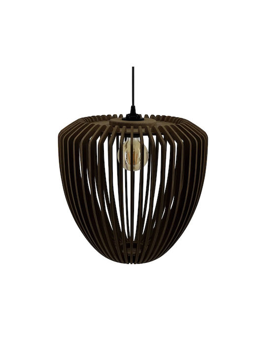 Lampshade 1xE27 Oak Φ38cm Clava Wood Umage 2243 Brown