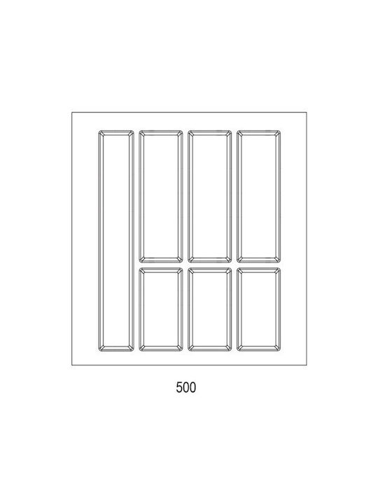 Agoform Drawer Dividers Plastic in Black Colour 48x45x6cm
