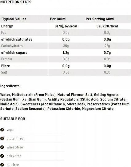 Science In Sport Lemon Lime 60ml