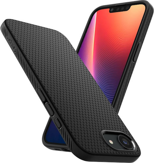 Spigen Liquid Air Заден Калъф Закалено Стъкло Черен (iPhone 17e / 16e)
