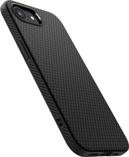 Spigen Liquid Air Заден Калъф Закалено Стъкло Черен (iPhone 17e / 16e)