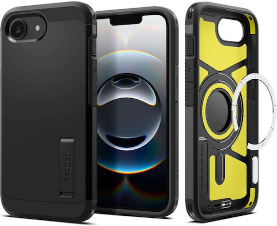 Spigen Tough Armor AI (MagFit) Back Cover Σιλικόνης / Πλαστικό 2mm Μαύρο (iPhone 17e / 16e)