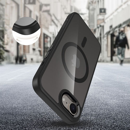 Tech-Protect Magmat Back Cover Plastic / Silicone Black (iPhone 17e / 16e)