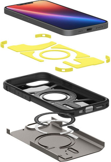 Spigen Spigen Tough Armor Umschlag Rückseite Metallisch 2mm Grau iPhone 17e / 16e