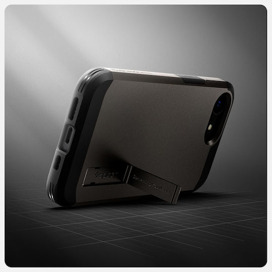 Spigen Spigen Tough Armor Umschlag Rückseite Metallisch 2mm Grau iPhone 17e / 16e