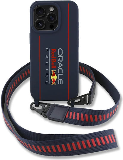 Red Bull Back Cover Silicone with Strap Navy Blue (iPhone 16 Pro)