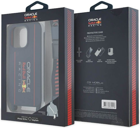 Red Bull Back Cover Silicone with Strap Navy Blue (iPhone 16 Pro)