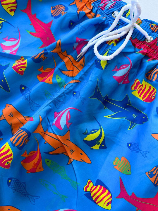 Sharks Men's Swimwear Shorts Blue