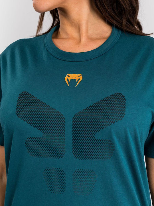 Venum Γυναικεία Κοντομάνικη Μπλούζα VENUM-05547-102 Black/Forest Green