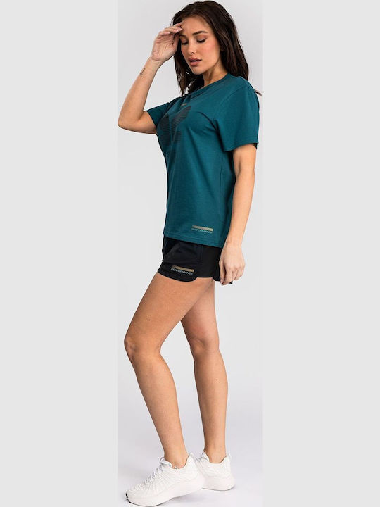 Venum Женска Тениска VENUM-05547-102 Black/Forest Green