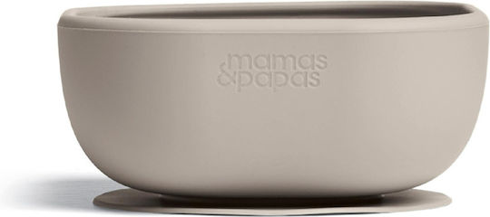 Mamas & Papas Σετ Φαγητού από Σιλικόνη με Αντιολισθητική Βάση Καφέ 5τμχ