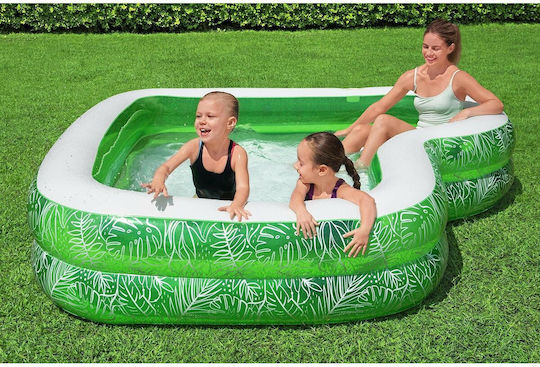 Bestway Πισίνα 282lt Φουσκωτή 231x231x51εκ. Πράσινη