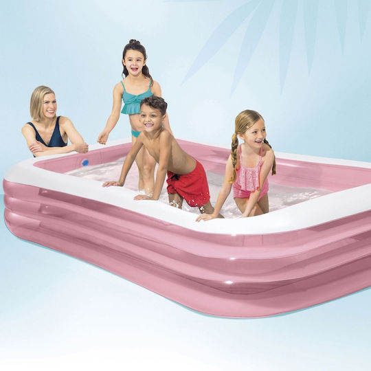 Intex Πισίνα PVC 1lt Φουσκωτή 305x183x56εκ. Ροζ