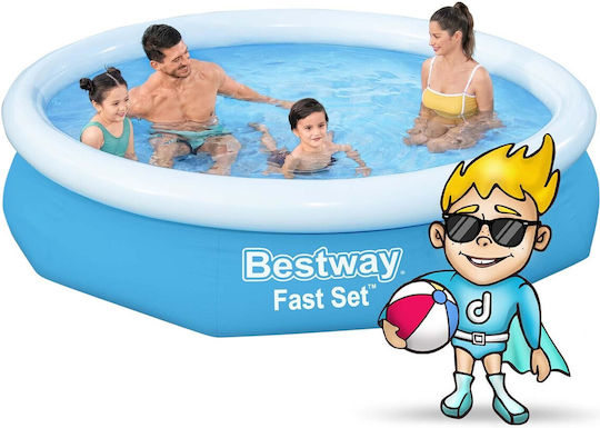 Bestway Runde Schwimmbecken 3200l Aufblasbar 305x66cm Blau