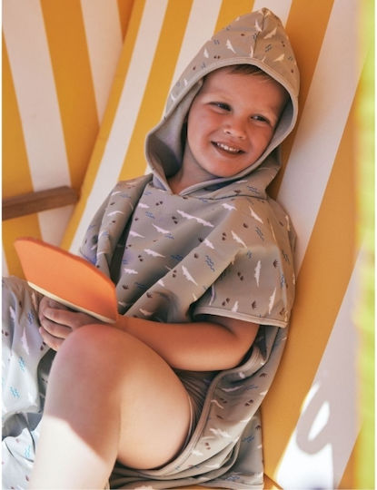Fresk Kinder Strandponcho Hellblau 59 x 59cm.