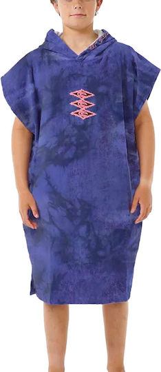Rip Curl Kid's Printed Hooded Poncho Wild Berry 008bto-2140