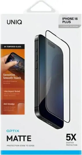 Uniq 5D Ματ Tempered Glass (iPhone 15 Plus / 16 Plus)