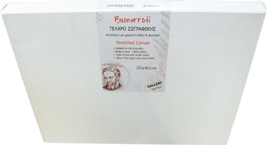 Buonarroti Καμβάς σε Τελάρο Λευκός Ορθογώνιος 60x120εκ. 1τμχ