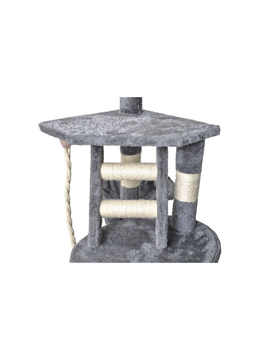 Purlov Scratching Post Cat Trees Gray 5 levels 49x49x118cm