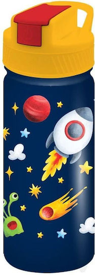 Must Team Little Kids Water Bottle Disney Cars Stainless Steel with Straw Little Cars 450ml (Various Designs/Colours)