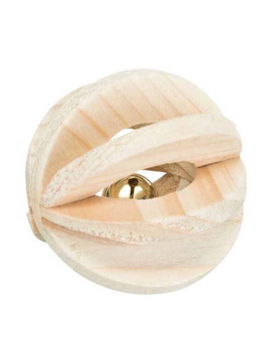 Παιχνίδι Trixie Ξύλινη Μπάλα Κουδουνάκι 6cm